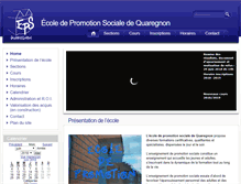 Tablet Screenshot of epsquaregnon.be